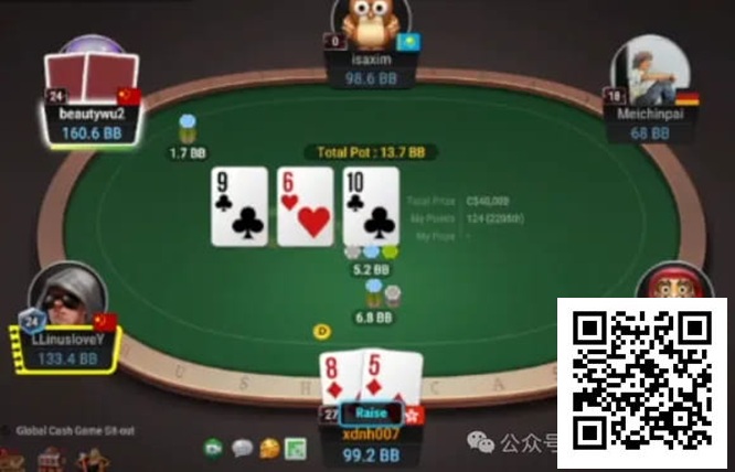 【EPCP扑克】牌局分析：知道你肯定会bluff，所以让你免费买花